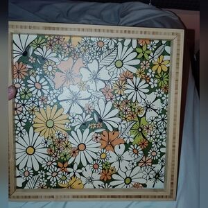 Floral Patterned Wall Art Deny Designs Retro Vibe EUC